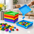 24 Bright Color Plastic Art Sorting Funnel Trays for Small Item ...