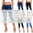 thumbnail image 3 of Miqool Women's Capri Jeans Skinny Slim Fit Stretchy Distressed Denim Capris High Waisted Casual Cropped Jeans Pants with Pockets, 3 of 7