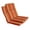 Bravada Salsa, variant on Outdoor Adirondack Chair Cushions Patio, Indoor High Back Chair Cushion - Set of 2 Bravada