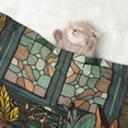 thumbnail image 2 of Yiaed Fox Bathtub Floral Art Print Dog Blankets-Cat Blanket Washable for Couch Protection,Puppy Blanket, Soft Plush Reversible Throw Furniture Protector-Large, 2 of 8