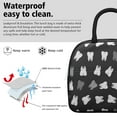 thumbnail image 3 of Insulated Lunch Tote for Adults - Waterproof & Thermal Reusable Lunch Bag with Tooth Pattern Design, Leakproof Dental-Themed Lunch Box for Office, School, Travel - Durable & Stylish Oral, 3 of 5