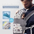 thumbnail image 2 of Portabebés Recién Nacido a Niño Pequeño, Mumgaroo Ergonómico 6-en-1 Portabebés, Asiento Caderas, Mochila Ajustable con Capucha, 0-36 Meses (Gris), 2 of 3
