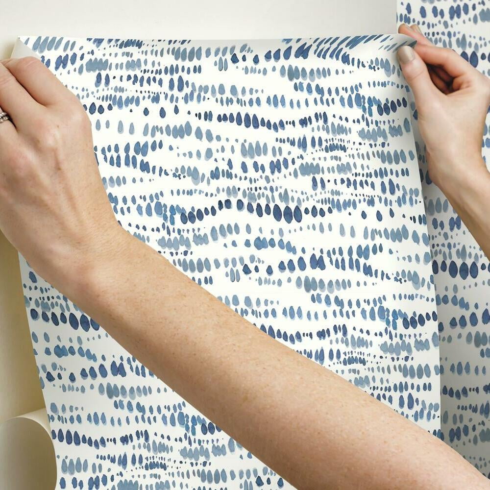 Lisa Audit Dotted Line Peel and Stick Wallpaper