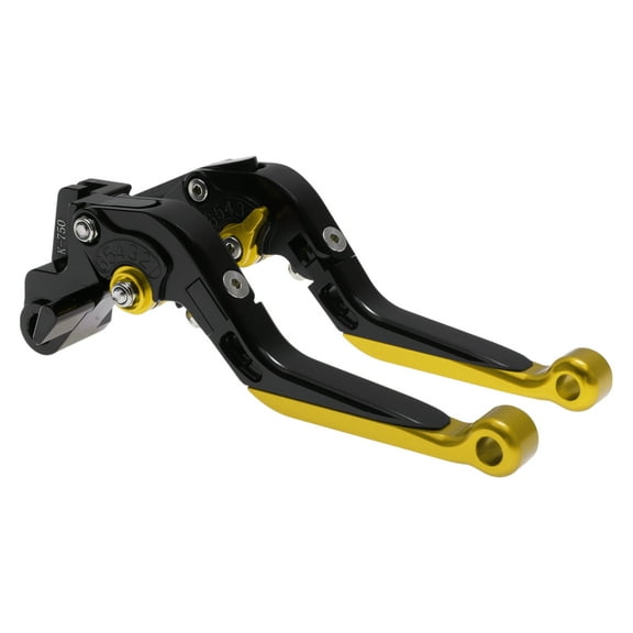Short Long Brake Clutch Levers for Kawasaki VERSYS 650 2015-2023 Adjustable Motorcycle Handlebar Brake Lever Aluminum Alloy Black Handle Gold Tone End