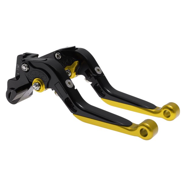 Palancas de freno y embrague cortas y largas para Kawasaki VERSYS 650 2015-2023, palanca de freno ajustable de motocicleta, aleación de aluminio, mango negro con extremo dorado