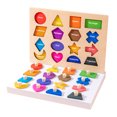 thumbnail image 1 of Rompecabezas de madera No tóxicos Rompecabezas de clavijas de madera Desarrollo intelectual para niños Niño, 1 of 9