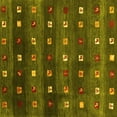 thumbnail image 1 of Ahgly Company Indoor Square Abstract Yellow Contemporary Area Rugs, 4' Square, 1 of 4