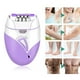 thumbnail image 5 of Depiladora eléctrica recargable con cabezal desmontable para mujer y hombre, recortadora de pelo color morado, 5 of 15