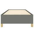 thumbnail image 6 of vidaXL Twin XL Bed Frame, Fabric Upholstered Platform Bed Frame, Dark Gray, No Mattress, 6 of 9