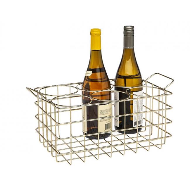 Godinger 19950 Gold Wine Rack Crate