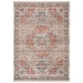 thumbnail image 2 of SAFAVIEH Kenitra Zlata Floral Bordered Polyester Area Rug, Ivory/Pink, 4' x 6', 2 of 9