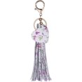 thumbnail image 1 of HSHDLDF Women Leather Tassels Keychain Car Circle Key Rings Gift Bag Hanging Buckle, 1 of 4