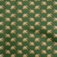 thumbnail image 1 of oneOone Cotton Cambric Green Fabric Elephant Sewing Material Print Fabric By The Yard 42 Inch Wide, 1 of 5