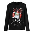 thumbnail image 3 of Puntoco Mujer Navidad top Casual Manga Larga O-cuello Sudadera Pullover Blusa Puntoco Puntoco-4743, 3 of 6