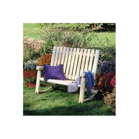 UPC 779711000523 product image for Rustic Cedar Log Settee Rocker | upcitemdb.com