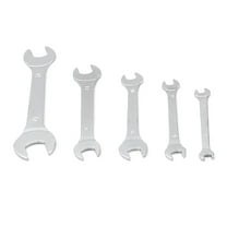 ROCKROK 5Pcs/set Open End Wrench Set High Carbon Steel Flat Wrench 6-17mm