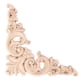 thumbnail image 3 of 2x Rubber Wood Carved Corner Onlay Applique Furniture Home Decor 30 X 7cm & 12.5x12.5cm, 3 of 5