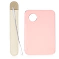 thumbnail image 1 of Juego de Paleta de Maquillaje Cosmético Acrílico Unique Bargains Herramienta de Mezcla de Base Tono Plateado, 1 of 7
