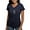 Navy, variant on - Phi Sigma Pi Shield Black Wordmark T Shirt - Women's V-Neck Dark T-Shirt