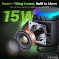 thumbnail image 3 of Bocina Bluetooth GEARit 15W Inalámbrica Resistente al Agua IPX6, 3 of 9