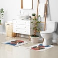 thumbnail image 6 of Yayeee Bath Rug for Bathroom Floor Non Slip Rectangle Fluffy Soft Absorbent Mat, 16"x24", Cute Dog Artist, 6 of 7