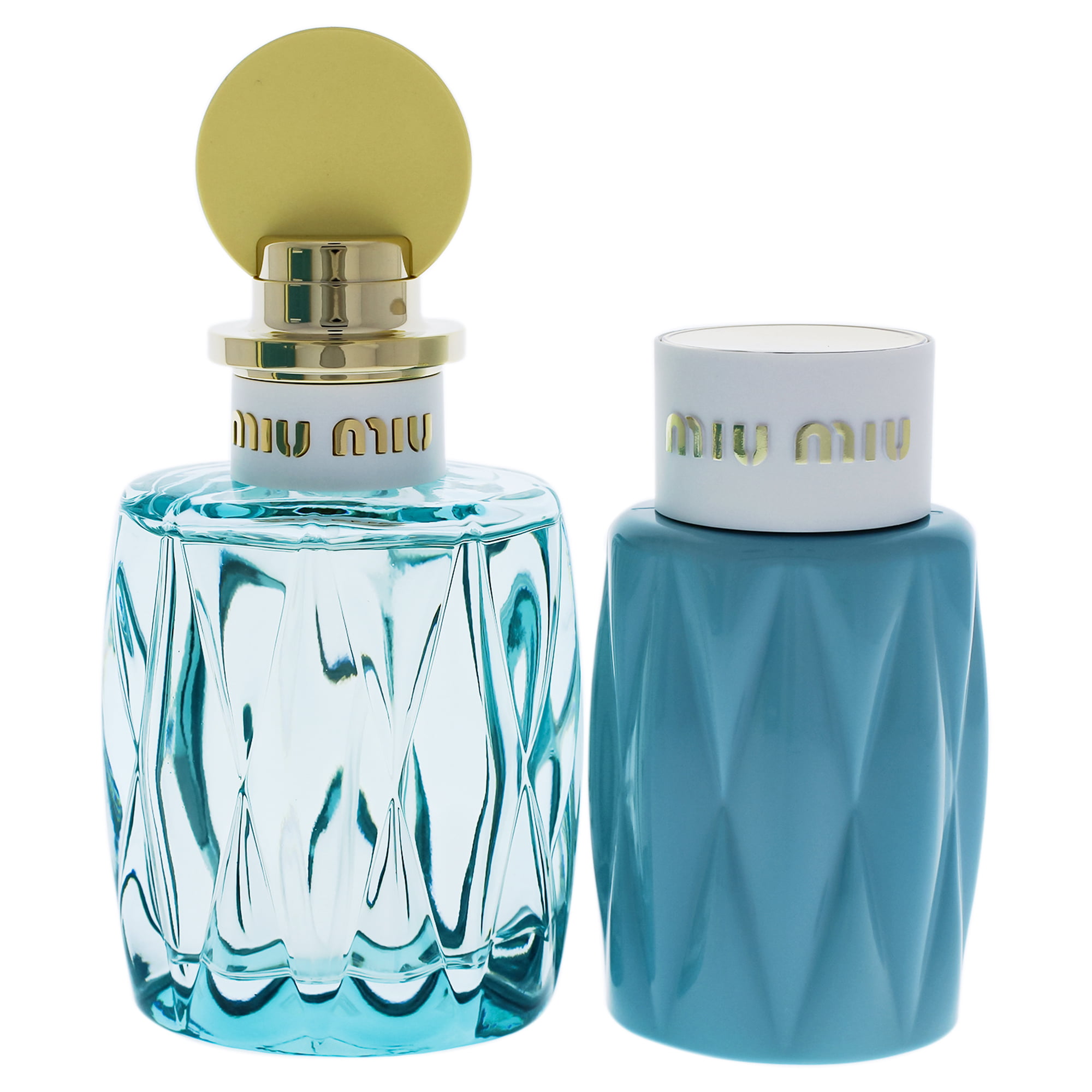 Miu Miu Leau Bleue Perfume Gift Set for Women, 2 Pieces 