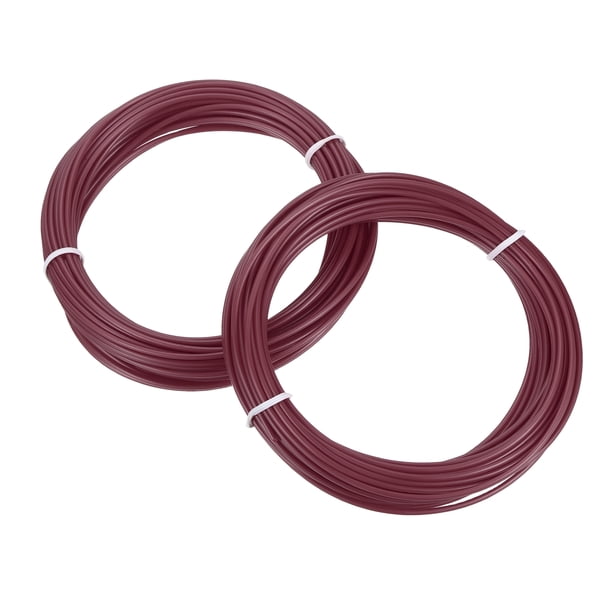 Uxcell 2 Pcs Filamento para bolígrafo 3D, 1.75mm Diámetro 33ft Longitud Recargas de Filamento para bolígrafo de impresión 3D de 1.75mm, Marrón