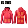 thumbnail image 2 of FUZHIQ Men's Heated Jacket with Battery and Detachable Hood Included Windproof Waterproof Mens Heated Jacket, 2 of 5