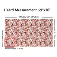 thumbnail image 3 of Homewish Rustic Flower Floral Fabric by the Yard 1 Yard,Cute Bird Home Decor Fabric by the Yard,Red Beige Sewing Fabric For Children,Microfiber Bedroom Decor, 3 of 6