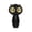 Black, variant on Owl Portable Handheld Fan, Cute Animal Shape USB Rechargeable Mini Fan with Digital Display, 3 Speeds Personal Cooling Fan for Travel Office
