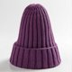 thumbnail image 2 of Winter Neutral Solid Color Warm Soft Hip -hop Hat Knitted Hat, 2 of 5