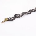 thumbnail image 5 of Pulsera con dijes de joyería ajustable para mujer, pulsera con forma de rama de rosa verde Noble, pulseras de encaje negro de Metal y cristal con anillo, 5 of 5