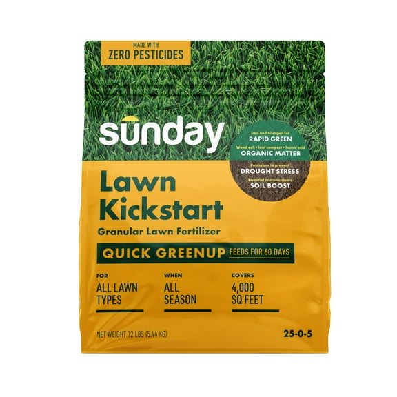 Sunday Lawn Kickstart Premium Granular Lawn Fertilizer 4,000 Sq. Ft. 12lbs