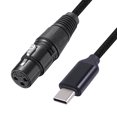 thumbnail image 3 of Tipo-C a XLR Cable de audio de micrófono de 3 pines Adaptador de micrófono macho a hembra (2M), 3 of 7