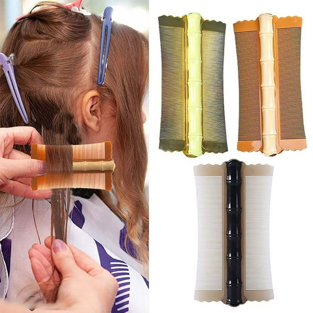 XWSHYW Peines Rejilla Grande, Dientes Finos Densos, Peine Engrosado, Limpieza y Raspado Del Cuero Cabelludo, Peine de Plástico de Doble Cara para Piojos
