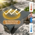 thumbnail image 3 of LOVE STORY Sun Shade Sail Rectangle 95% UV Block Sunshade Awning for Backyard Yard Deck Patio Garden Outdoor Activities and Facility, 10'x20' Dark Grey, 3 of 7