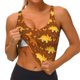thumbnail image 3 of Fotbe Dinosaurs and Leaves Sujetador Deportivo Largo sin Aros para Mujer con Almohadillas y Soporte Medio, Transpirable y Absorbente, Camiseta Tipo Chaleco o Tank Top-Large, 3 of 8