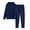 17#Navy, variant on Girls Boys Tracksuit Athletic Sweatsuits Pullover Hoodie 2 Pieces Kids Sweatshirt and Jogger Sweatpants Outfits Set Beige 160