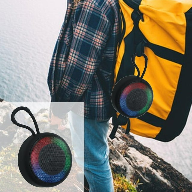 Portable Speaker Colorful Light Bluetooth Speaker Outdoor Desktop Sport Luminous Speaker Portable Pluggable Card Speaker High-power Long Standby Wirel