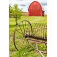 thumbnail image 2 of Wilson, Emily M. 13x18 Black Ornate Wood Framed with Double Matting Museum Art Print Titled - Albion-Washington State-USA-Red barns and antique farm equipment in the Palouse hills, 2 of 4