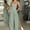 Green, variant on Women's Summer Sleeveless Knot Linen Strappy Pants Button Openings Loose Long Pants With Pockets Interview Clothes for Women Flare Sleeve Jumpsuit Romper with Skirt Overlay Juniors Tropical Jumpsuits