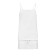 thumbnail image 7 of Ynynloco Linen Sets for Women 2 Piece Pants Summer Travel Beach Outfits Lounge Sets Spaghetti Strap Cami Tank Top Pants Sets with Shorts, 7 of 7