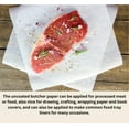 White Butcher Paper 100 Precut Square for Wrapping Meat, Fish, Poultry