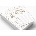 thumbnail image 4 of Inkdotpot 30Gold ConfettiFill-In Style Bridal Shower Invitations Wedding Blank Invites, 4 of 8