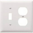 thumbnail image 2 of Pass & Seymour Legrand TP82-W 2-Gang Duplex Receptacle Outlet Wall Plate, Unbreakable Nylon, Trademaster Size, White, 2 of 2