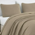 thumbnail image 3 of Chezmoi Collection Luca 3-Piece Oversized Bedspread Set, King Size, Taupe, Summer Quilt Lightweight Microfiber Bedspread 118 x 106, Floral Medallion Pattern Coverlet for All Season, 3 of 9