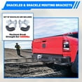 thumbnail image 6 of Full Width Rear Bumper for 2019-2024 Ram 2500 | Modular 3-Piece Heavy Duty Bumper Design | Retains Factory Sensors & Tow Hitch | Q235A Steel with Antiskid Steps & 4" Pod Lights, 6 of 8