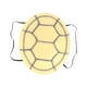 thumbnail image 1 of Disfraz de caparazón de tortuga de EVA, accesorio para fiestas infantiles de carnaval y festivales. Amarillo claro, 1 of 9