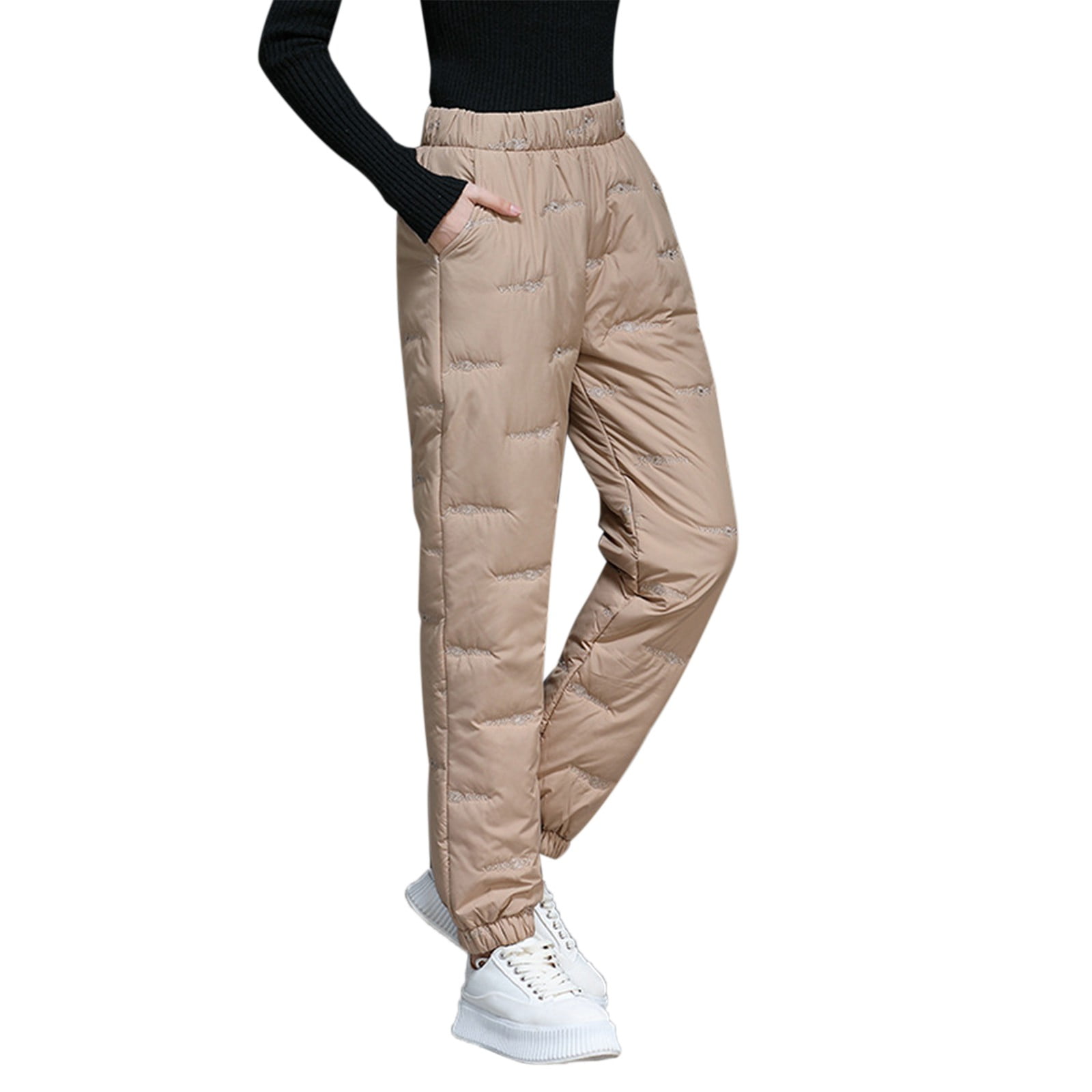 PEASKJP Pajama Pants For Women Women's Wide Band Pull-on Relaxed Leg Pant  with Tummy Control - Walmart.com
