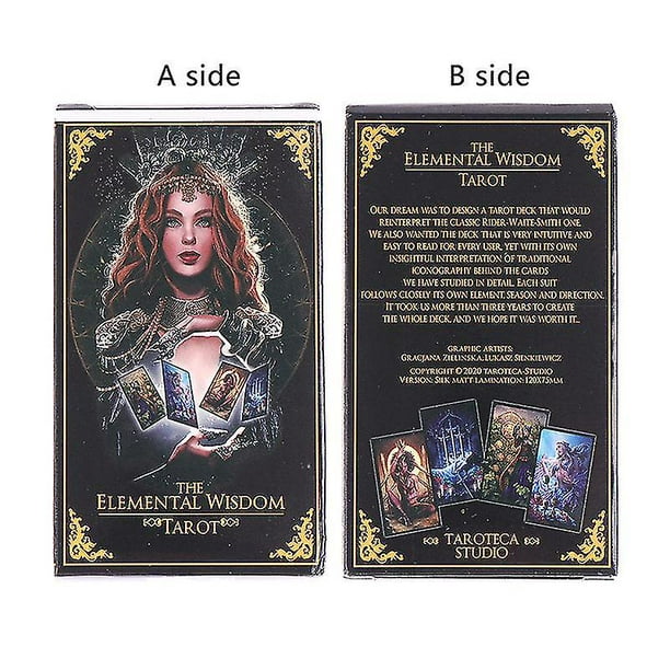 The Elemental Wisdom Tarot Cards Prophecy Divination Deck Party Board Game  Tarot